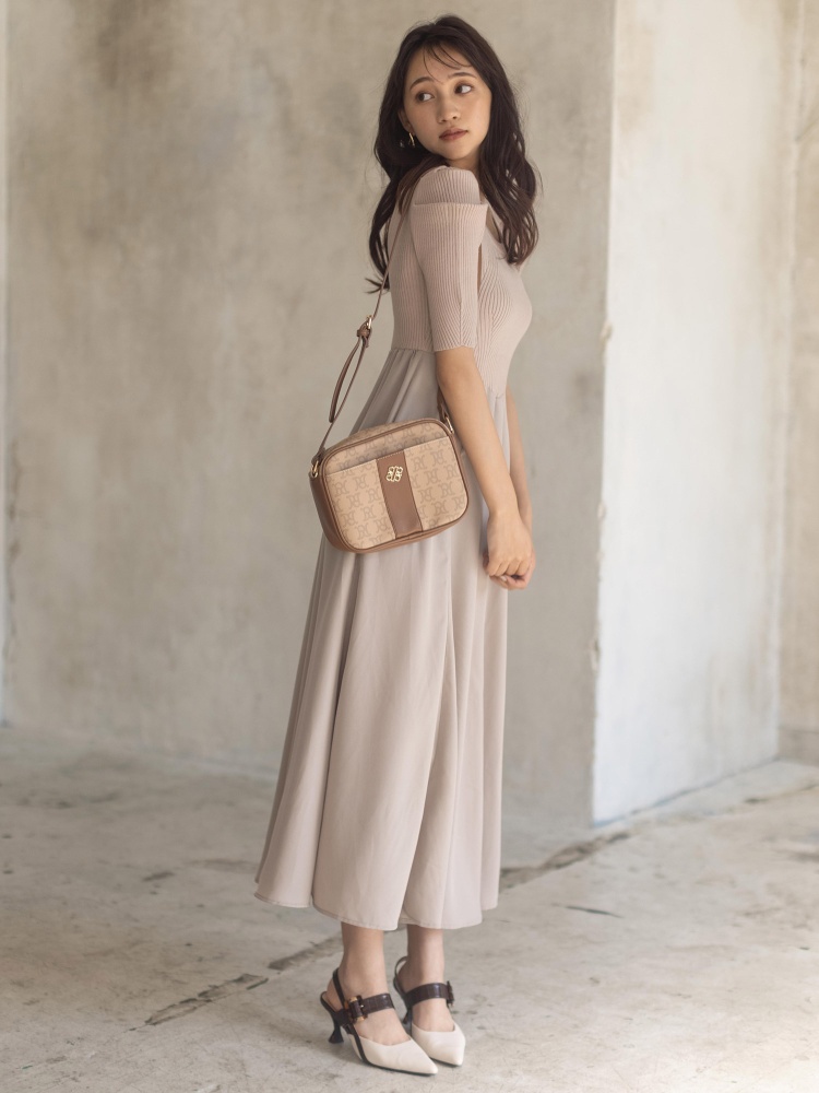 異素材ドッキングパワショルワンピース ワンピース ワンピース Royal Party ロイヤルパーティ Roomy S Web Store 公式通販 Roomy S Web Store ルーミィーズウェブストア