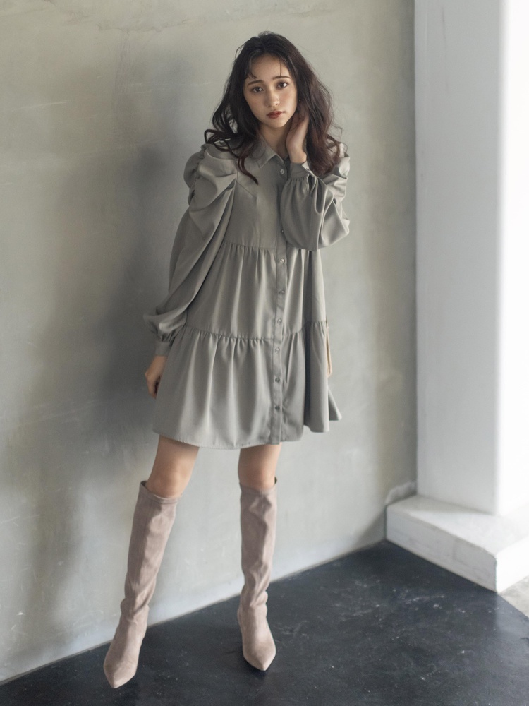 タックギャザースリーブティアードミニワンピース ワンピース ワンピース Royal Party ロイヤルパーティ Roomy S Web Store 公式通販 Roomy S Web Store ルーミィーズウェブストア