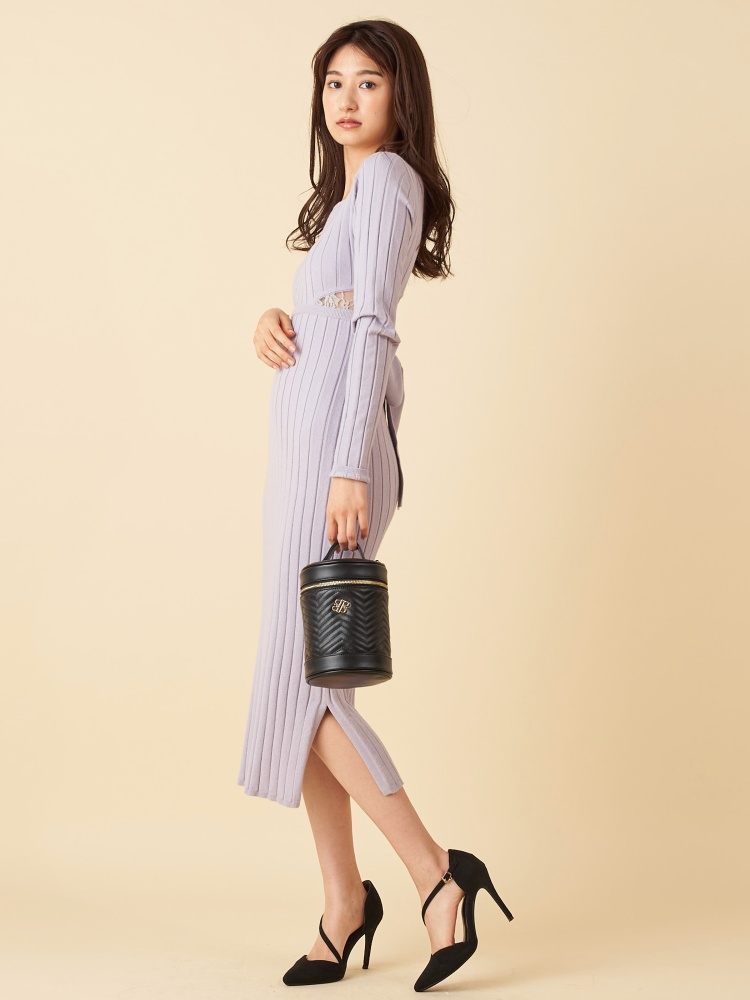 丈が選べる ウエストレースリブタイトワンピース ワンピース ワンピース Royal Party ロイヤルパーティ Roomy S Web Store 公式通販 Roomy S Web Store ルーミィーズウェブストア