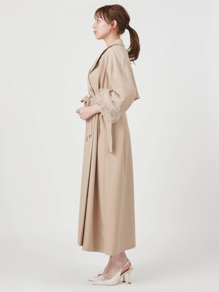 チュール重ねスリーブトレンチコート|コート|アウター|ROYAL PARTY(ロイヤルパーティ)|Roomy's WEB STORE 【公式通販】|74211119|Roomy's WEB STORE(ルーミィーズウェブストア) チュール重ねスリーブトレンチコート|コート|アウター|ROYAL PARTY(ロイヤルパーティ)|Roomy's WEB STORE 【公式通販】|74211119|Roomy's WEB STORE(ルーミィーズウェブストア)