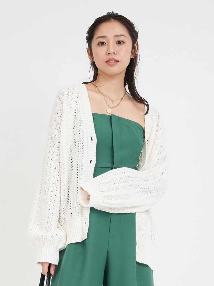 バックスピンドルかぎ針カーディガン カーディガン トップス Royal Party ロイヤルパーティ Roomy S Web Store 公式通販 Roomy S Web Store ルーミィーズウェブストア