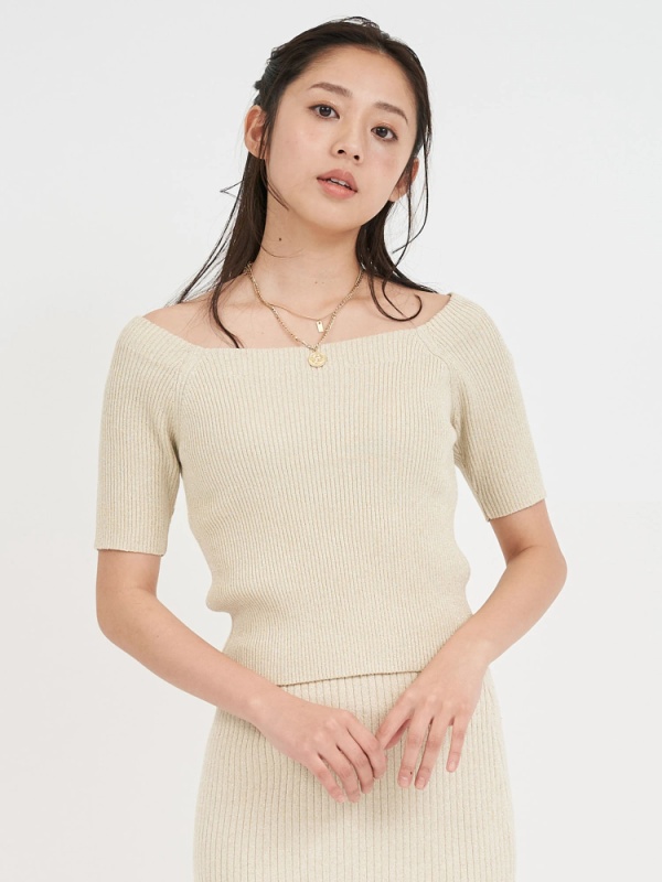 ラメニットトップス|ニット|トップス|ROYAL PARTY(ロイヤルパーティ)|Roomy's WEB STORE 【公式通販】|74222533| ラメニットトップス|ニット|トップス|ROYAL PARTY(ロイヤルパーティ)|Roomy's WEB STORE 【公式通販】|74222533|