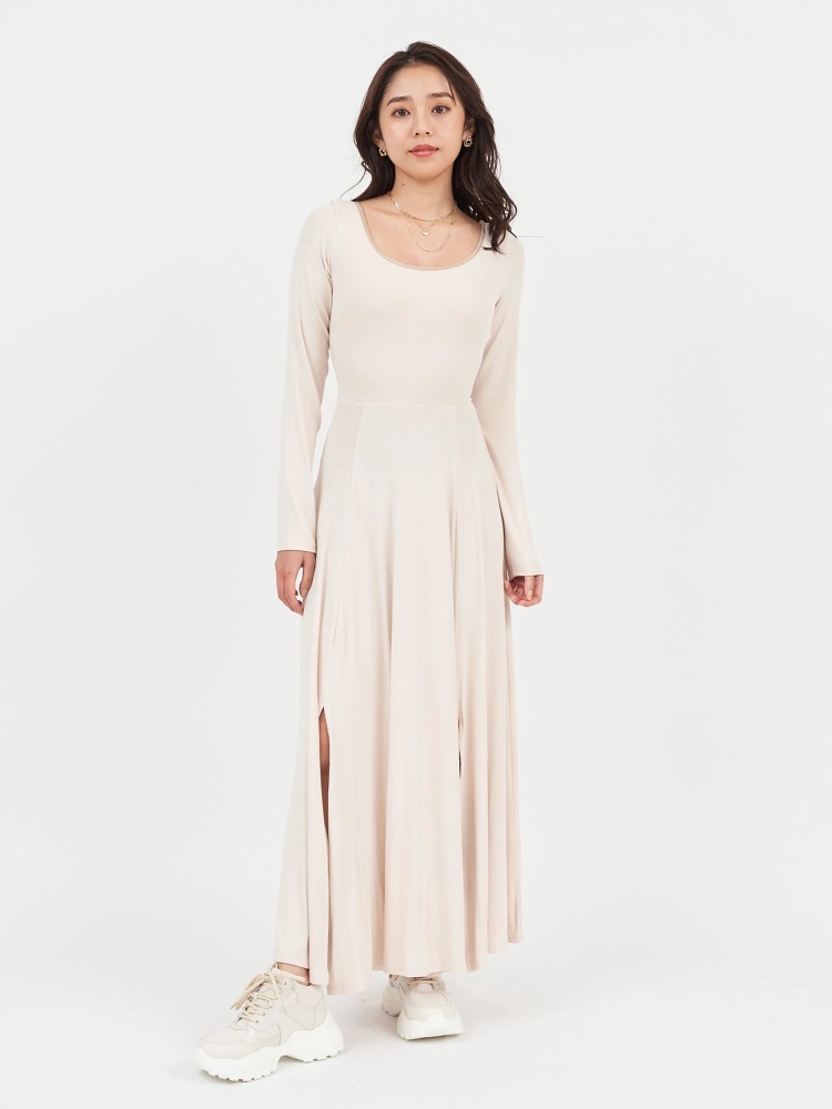 丈が選べる ダブルスリットマキシワンピース マキシワンピース ワンピース Royal Party ロイヤルパーティ Roomy S Web Store 公式通販 Roomy S Web Store ルーミィーズウェブストア