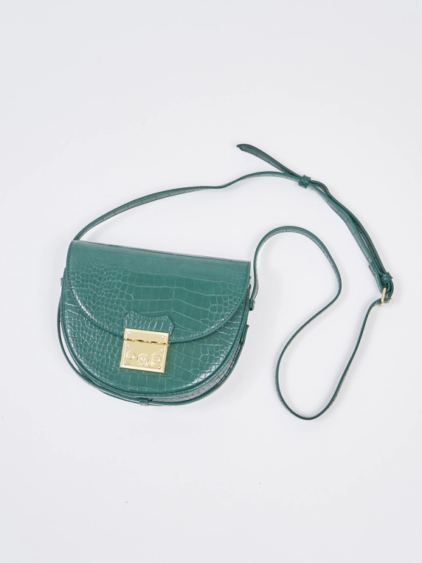 ROYAL PARTY(ロイヤルパーティ) |クロコ風型押しショルダーBAG(グリーン)