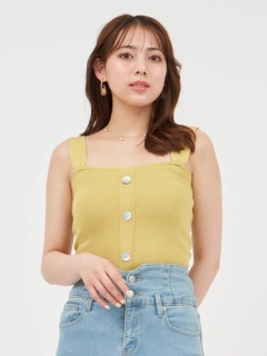 シェルボタンニットタンクトップ｜ニット｜トップス｜ROYAL PARTY  