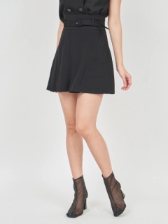 ベルト付プリーツフレアミニスカート｜ミニスカート｜スカート｜ROYAL  