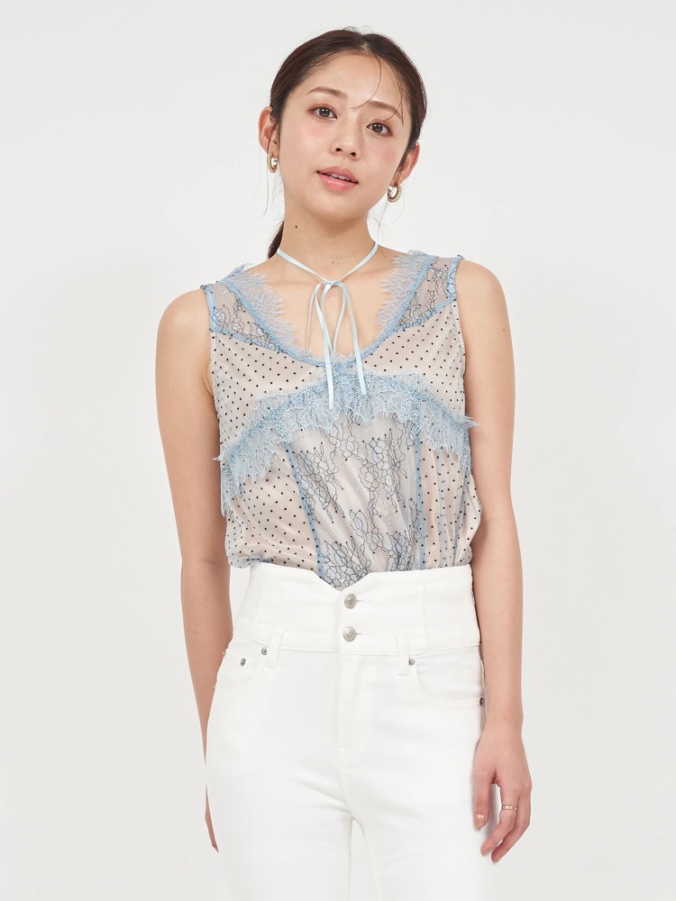 ROYALPARTY レースノースリブトップスFサイズ⭐︎美品