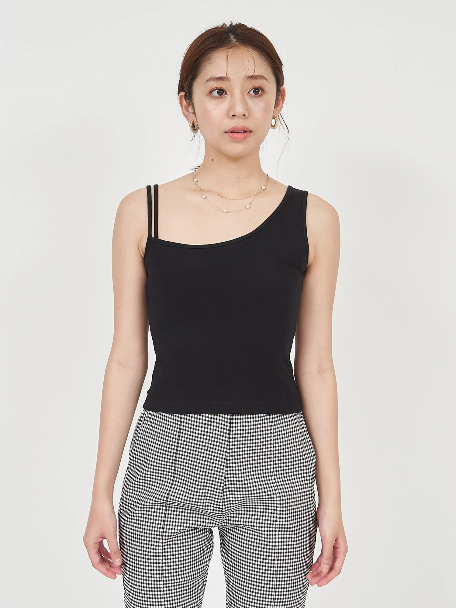 2wayアシメレイヤードトップス｜Tシャツ・カットソー｜トップス