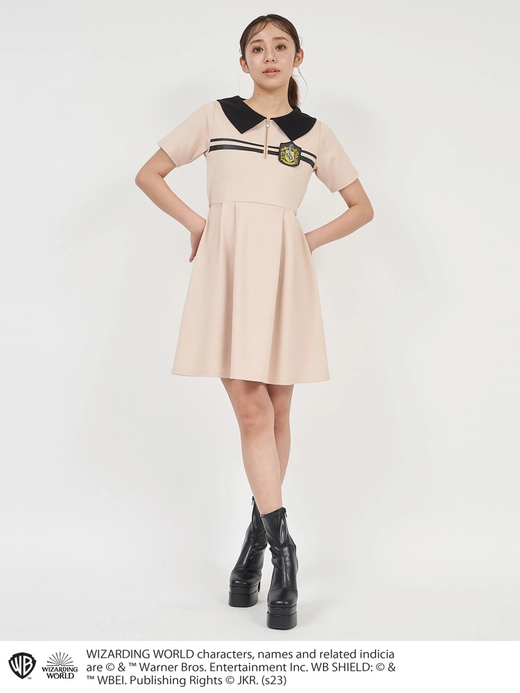 Harry Potter】衿付ハーフZIPカットミニワンピース｜ワンピース  
