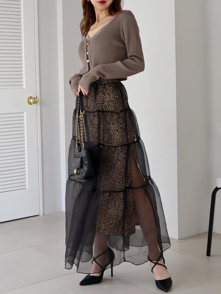 関西コレクション2023 ゆうこす様 着用】オーガンジーフレア重ねタイト  