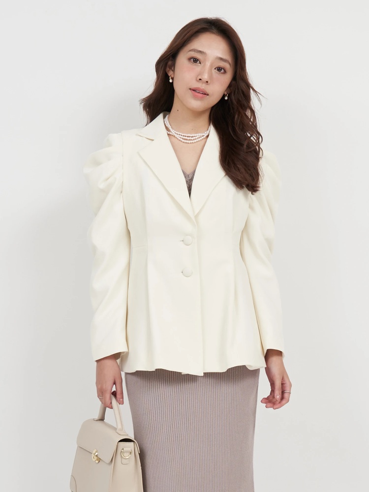 ボリュームスリーブ2wayシェイプジャケット｜ジャケット｜アウター  