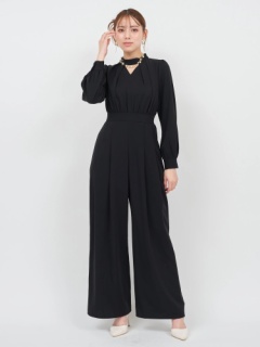 タックディティールデコルテ開きオールインワン｜オールインワン  