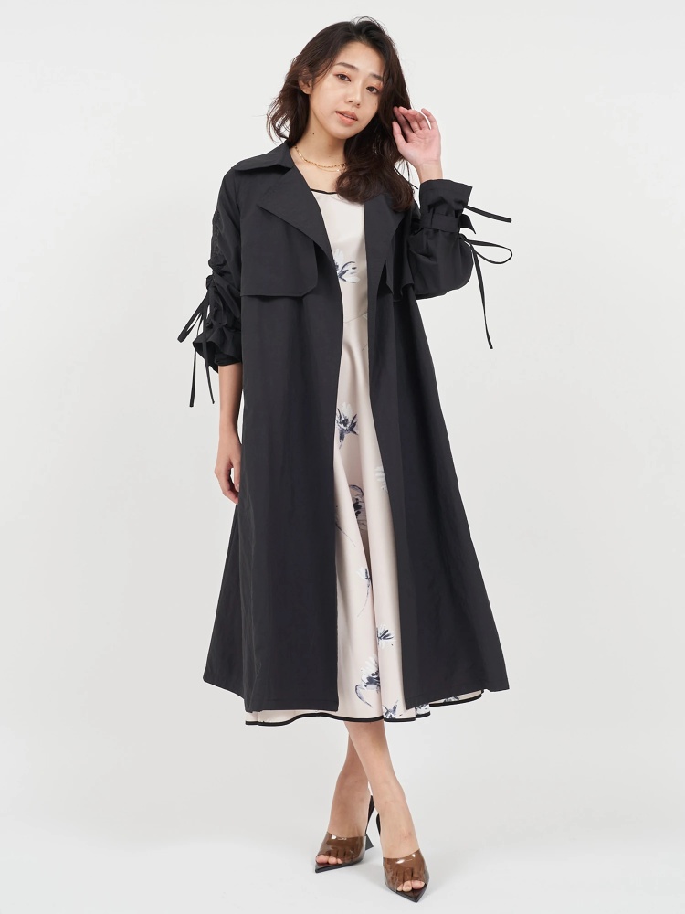 rokh ボタンディテール レザートレンチコート【完売アイテム】 