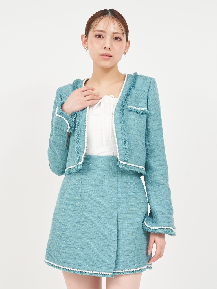 パールトリミングツイードジャケット｜ジャケット｜アウター｜ROYAL  