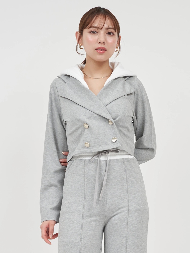 パーカーレイヤード風ジャケット｜ジャケット｜アウター｜ROYAL PARTY  