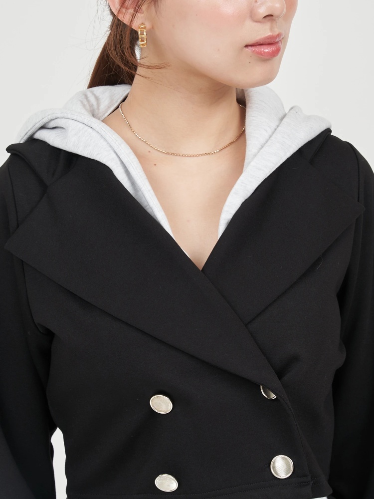 パーカーレイヤード風ジャケット｜ジャケット｜アウター｜ROYAL PARTY  