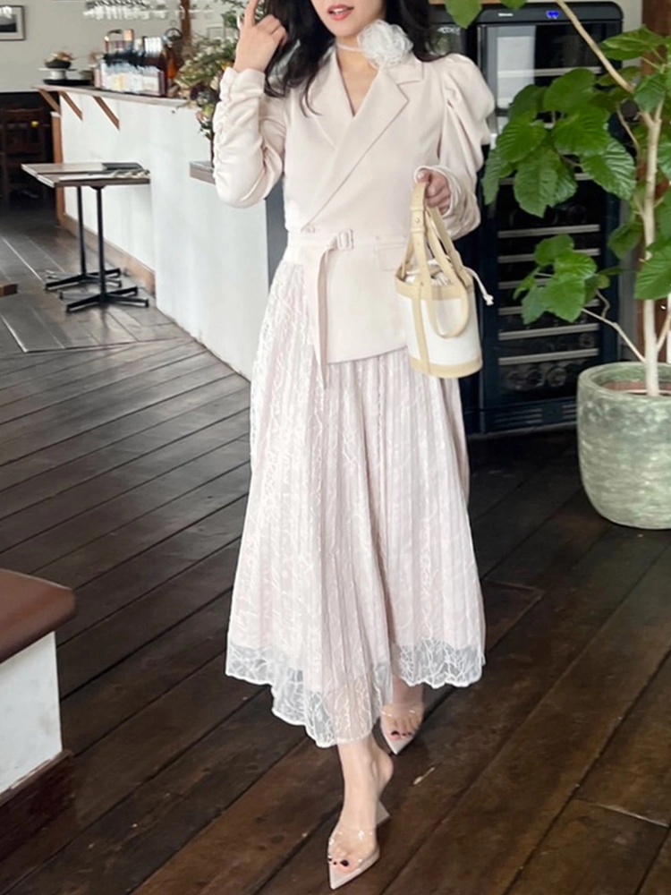 レースプリーツジャケットワンピース｜ワンピース｜ワンピース｜ROYAL  