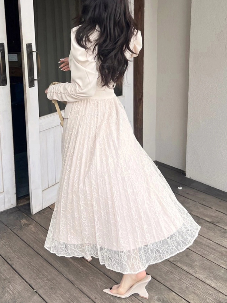 レースプリーツジャケットワンピース｜ワンピース｜ワンピース｜ROYAL  