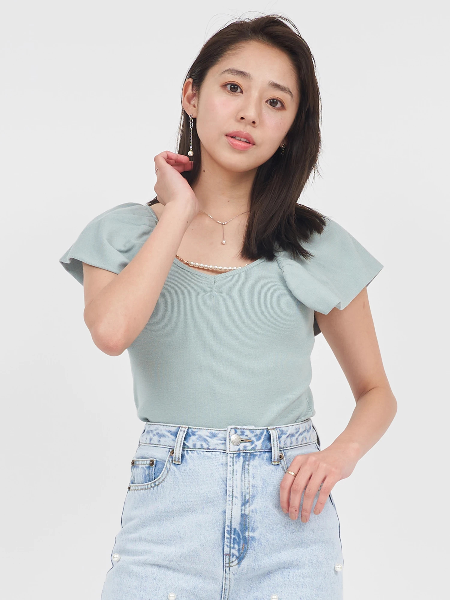 パールページ パール付フロッキーロゴTシャツ｜INGNI(イング) 公式通販｜INGNI