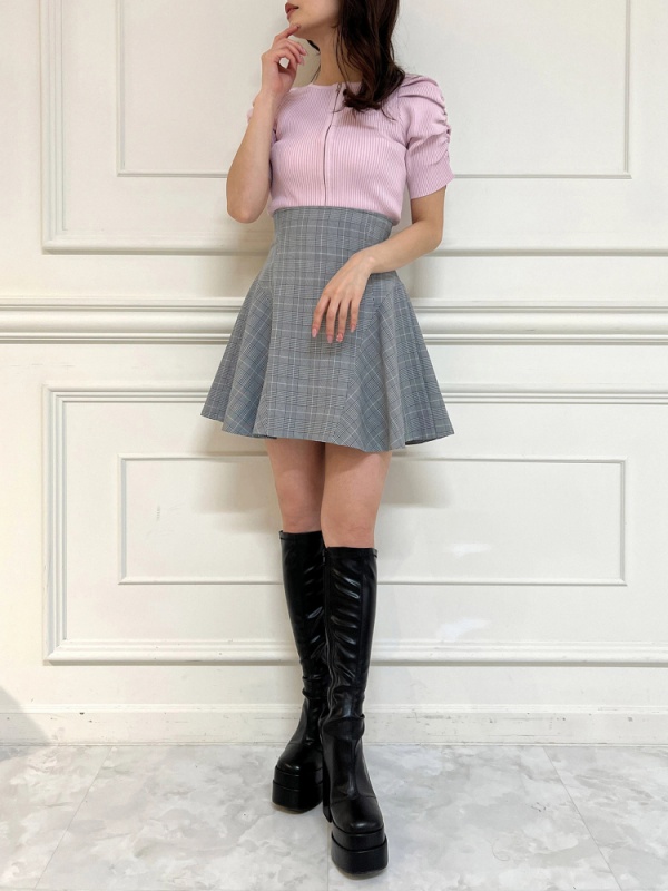 ROYAL PARTY(ロイヤルパーティ) |ウォッシャブルZIP半袖ニットトップス