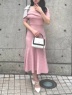 ROYAL PARTY(ロイヤルパーティ) |ショルダースカーフ付ニットマーメイドワンピース