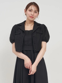 シアーチェックパフスリーブジャケット｜ジャケット｜アウター｜ROYAL  