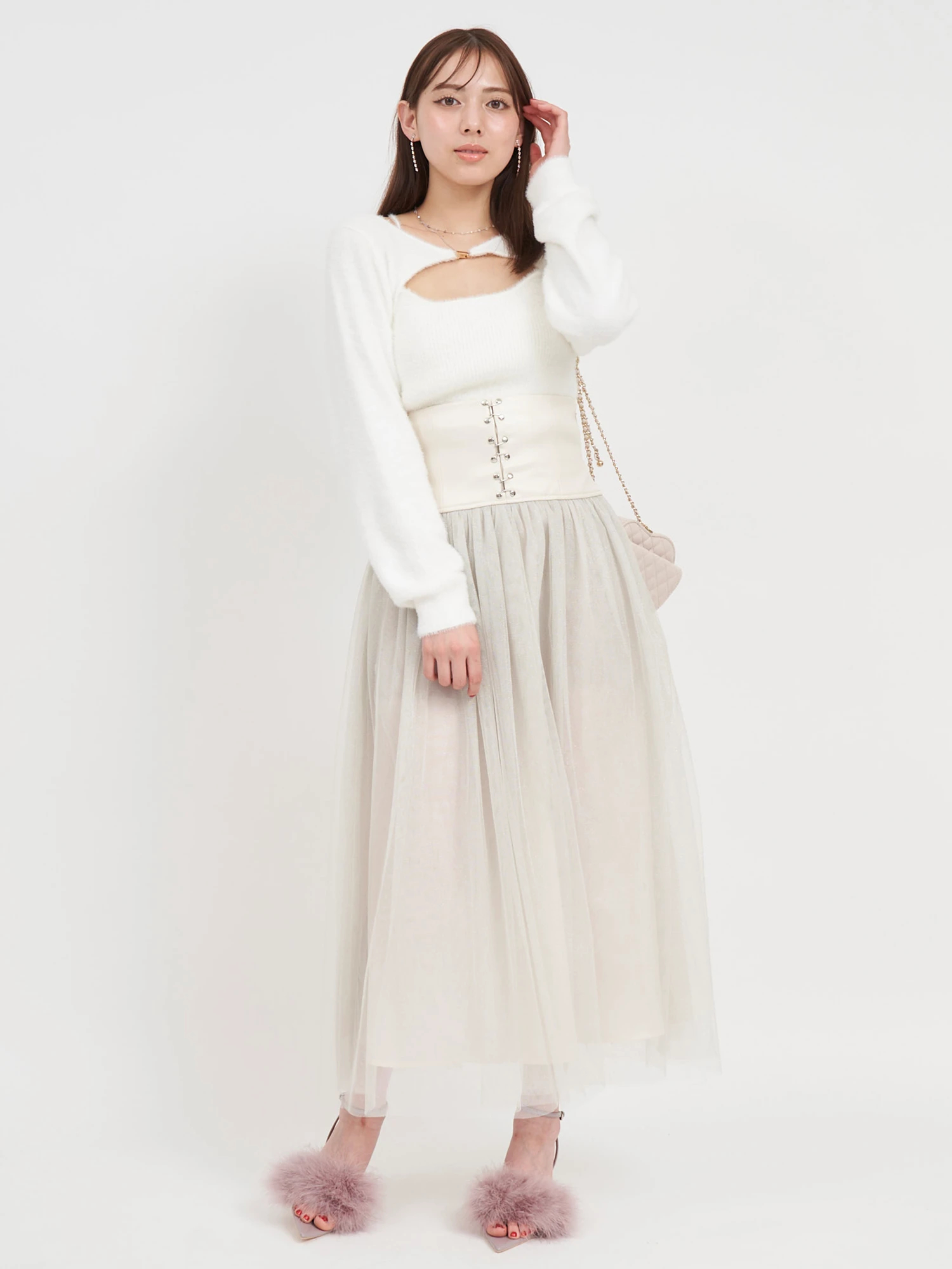 カラーシャギーニットアンサンブル｜ニット｜トップス｜ROYAL