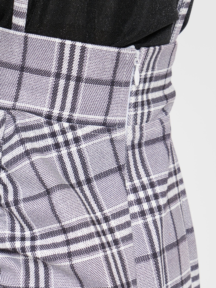 サスペンダー付ギャザーラッフルマーメイドスカート｜スカート  