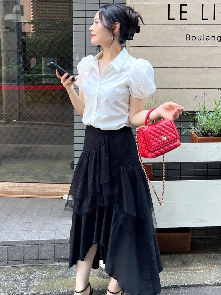 ロイヤルパーティ ベルト付きチュールスカート （レタリングチュール  