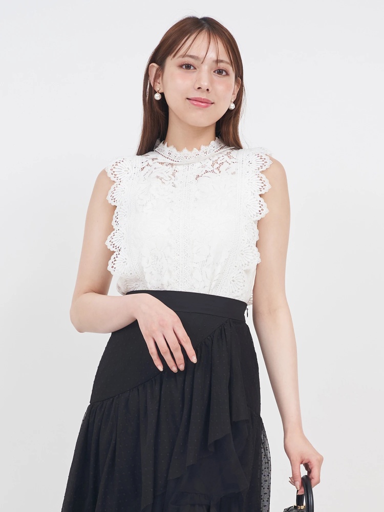 ROYALPARTY レースノースリブトップスFサイズ⭐︎美品