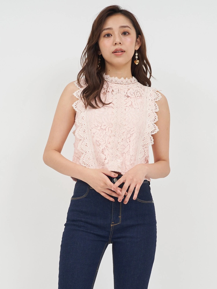 ROYALPARTY レースノースリブトップスFサイズ⭐︎美品