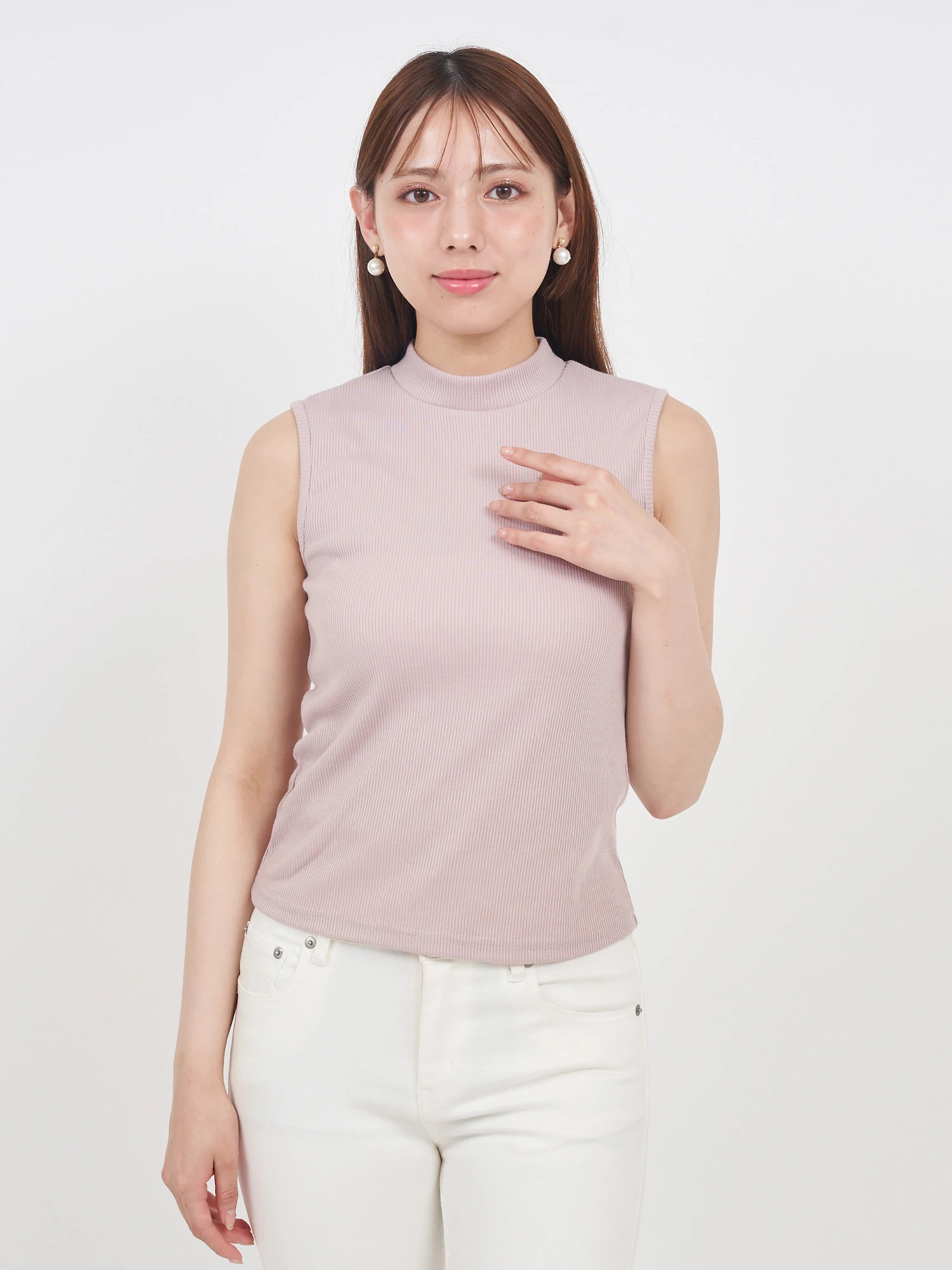 チュールキャミバルーンペプラムレイヤードトップス｜Tシャツ