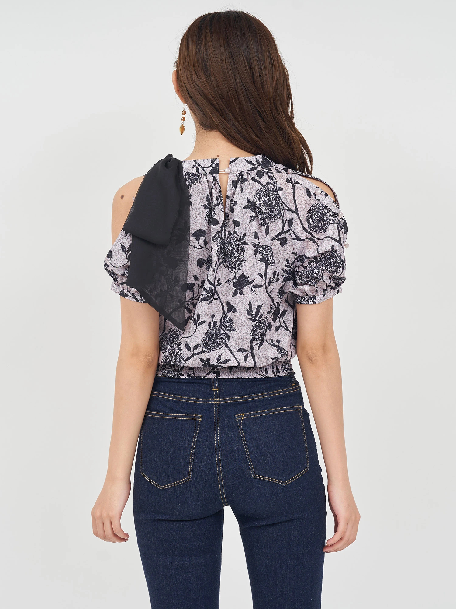 SOOR PLOOM 花柄パフスリーブTシャツ 2Y トップス