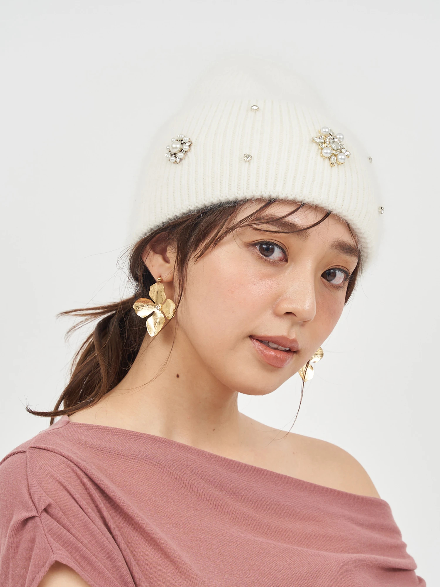 ビジューストーンニット帽｜帽子｜ファッション小物｜ROYAL