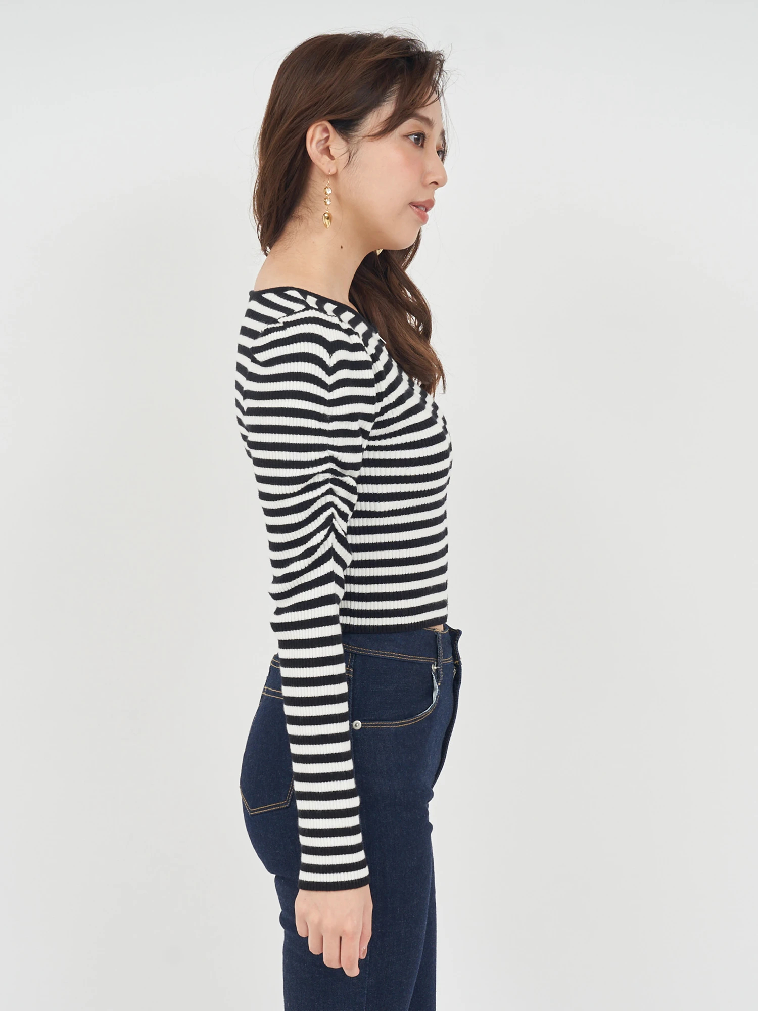 ウォッシャブルZIP長袖ニットトップス｜ニット｜トップス｜ROYAL
