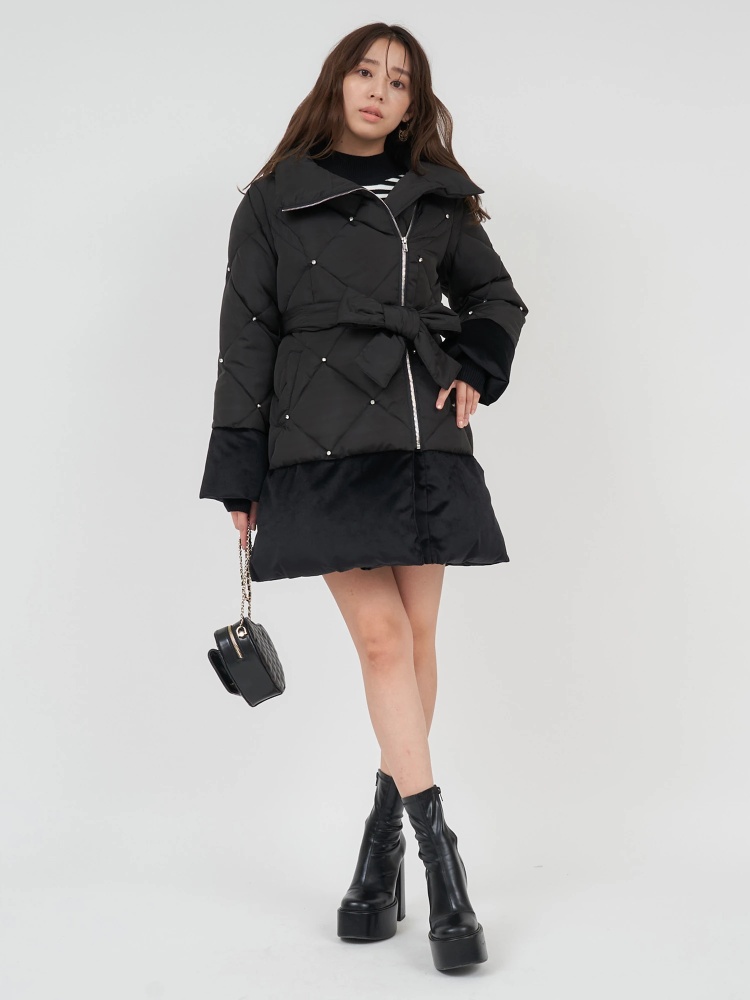 ビジューパフィージャケットコート｜コート｜アウター｜ROYAL PARTY  