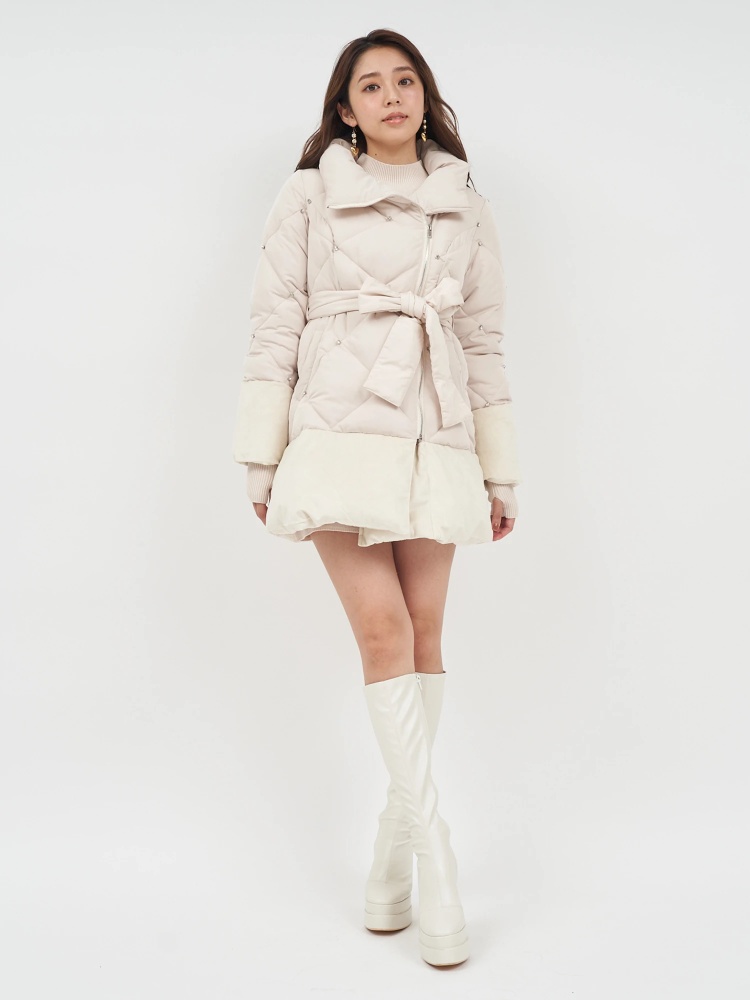 ビジューパフィージャケットコート｜コート｜アウター｜ROYAL PARTY  