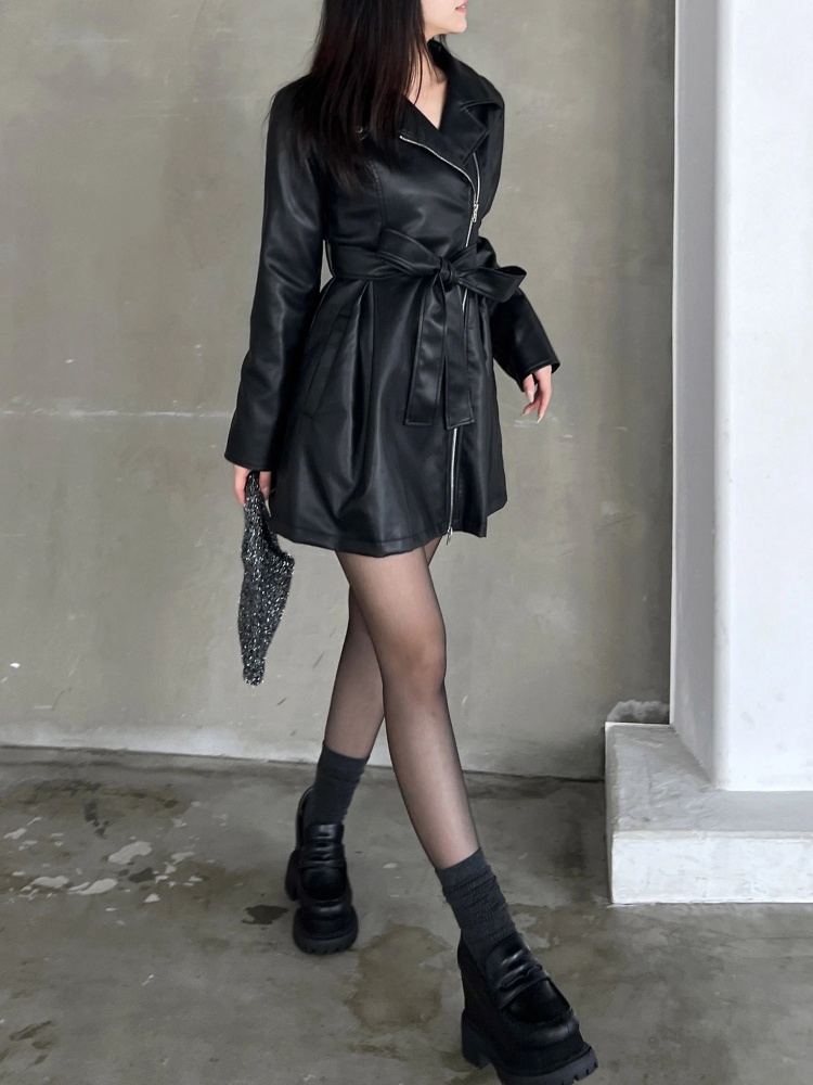 GirlsAward2024 A/W 鈴木ゆうか様 着用】ペプラムレザー 