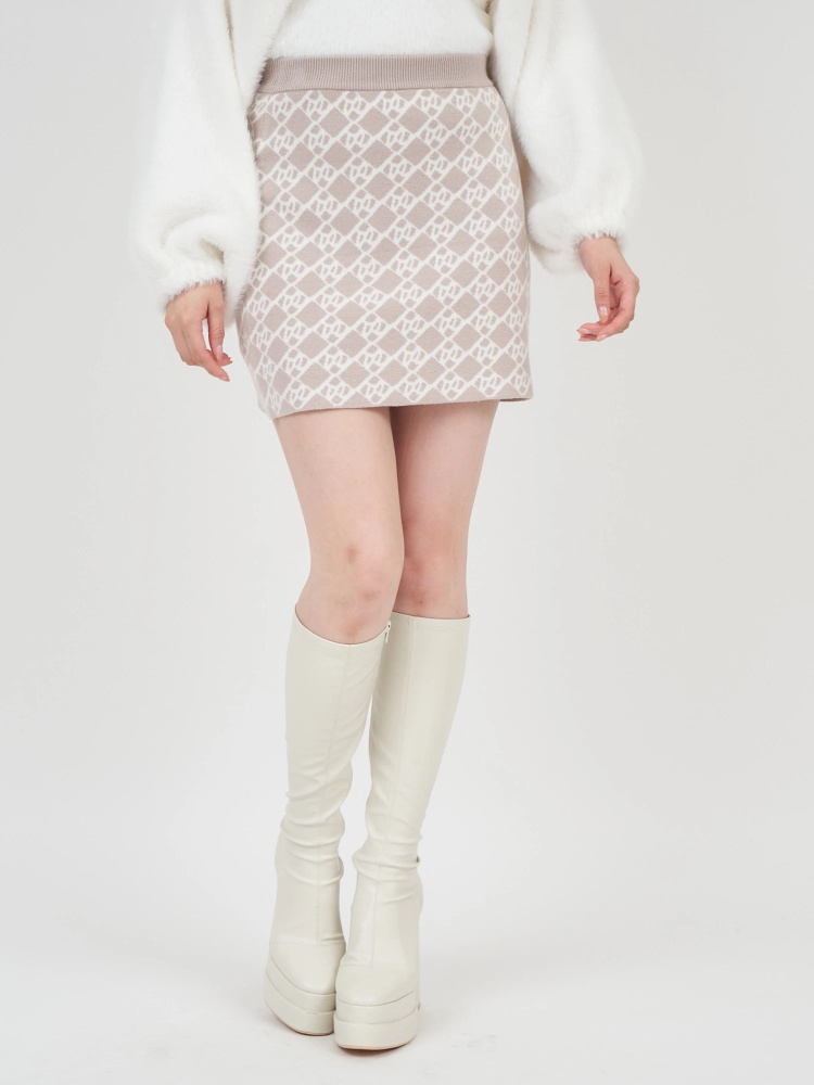 ロゴ総柄ニットミニスカート｜ミニスカート｜スカート｜ROYAL PARTY  