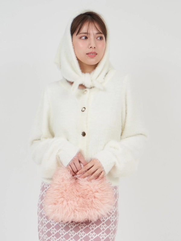 ROYAL PARTY(ロイヤルパーティ) |【GirlsAward2024 A/W 林芽亜里様 着用】マルチボタンラメシャギーカーデトップス