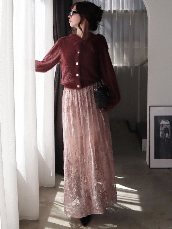 ROYAL PARTY(ロイヤルパーティ) |【GirlsAward2024 A/W 林芽亜里様 着用】マルチボタンラメシャギーカーデトップス