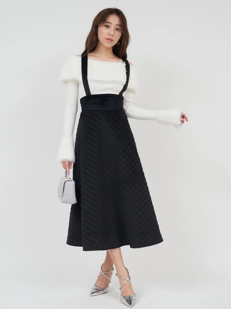 GirlsAward2024 A/W 林芽亜里様 着用】サス付キルティングフレア 