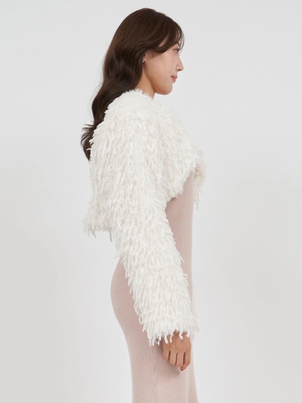 ROYAL PARTY(ロイヤルパーティ) |【GirlsAward2024 A/W 鈴木ゆうか様 着用】ファーフェザーボレロ
