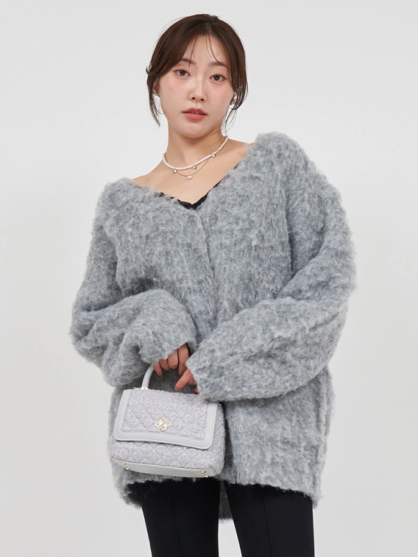 ROYAL PARTY(ロイヤルパーティ) |【GirlsAward2024 A/W 鈴木愛理様着用】コットンキャンディーカーディガン(グレー)