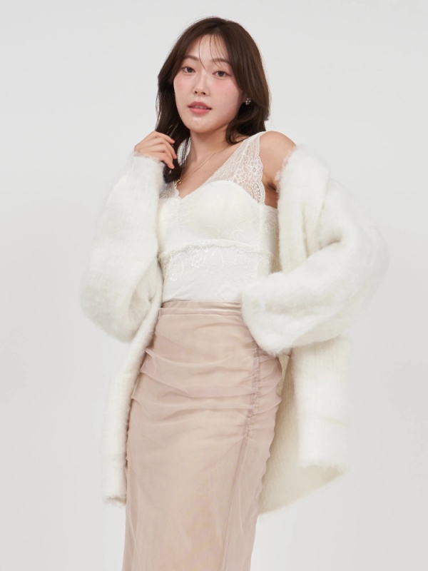 ROYAL PARTY(ロイヤルパーティ) |【GirlsAward2024 A/W 鈴木愛理様着用】コットンキャンディーカーディガン(オフホワイト)