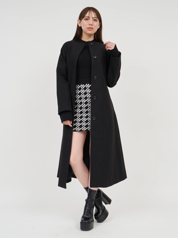 ケープ付2wayロングノーカラーコート｜コート｜アウター｜ROYAL PARTY  