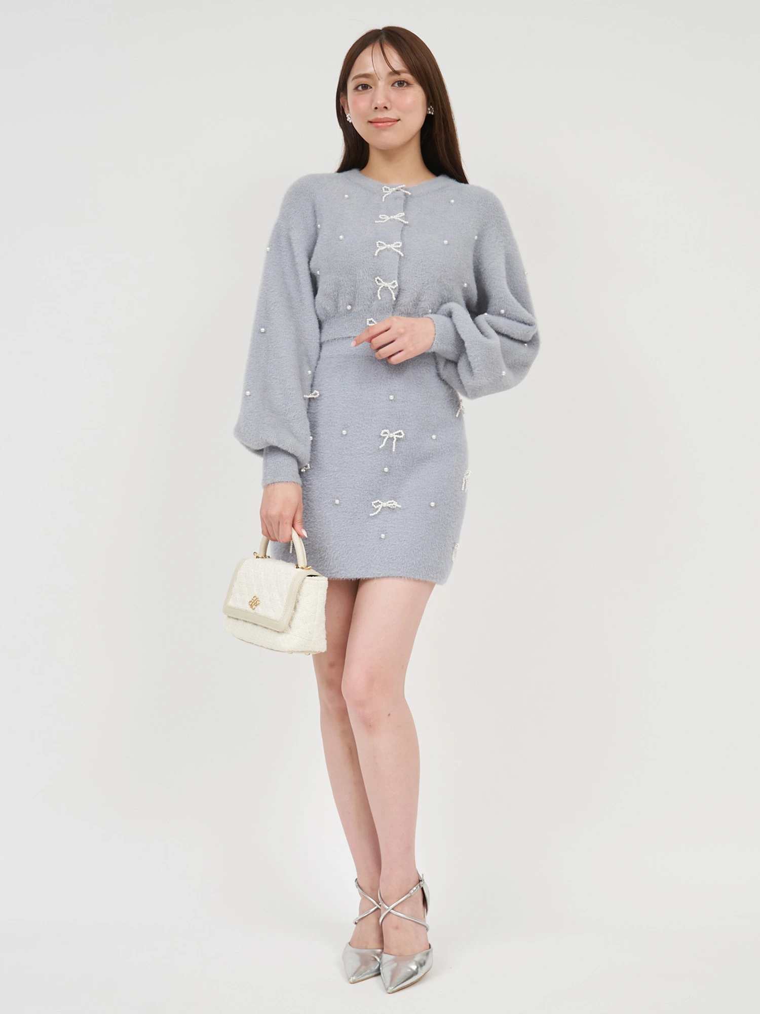 【パーティーなど華やかな場所によく似合う♪】CHANEL スカート CHANEL - 極美品☆CHANEL シャネル 05A P26927 モヘア混 ロゴ