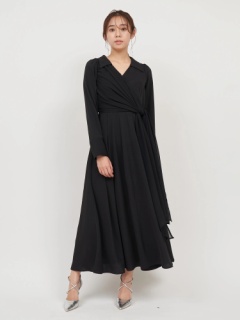 異素材カシュクールシャツドレス｜ドレス｜ワンピース｜ROYAL PARTY  