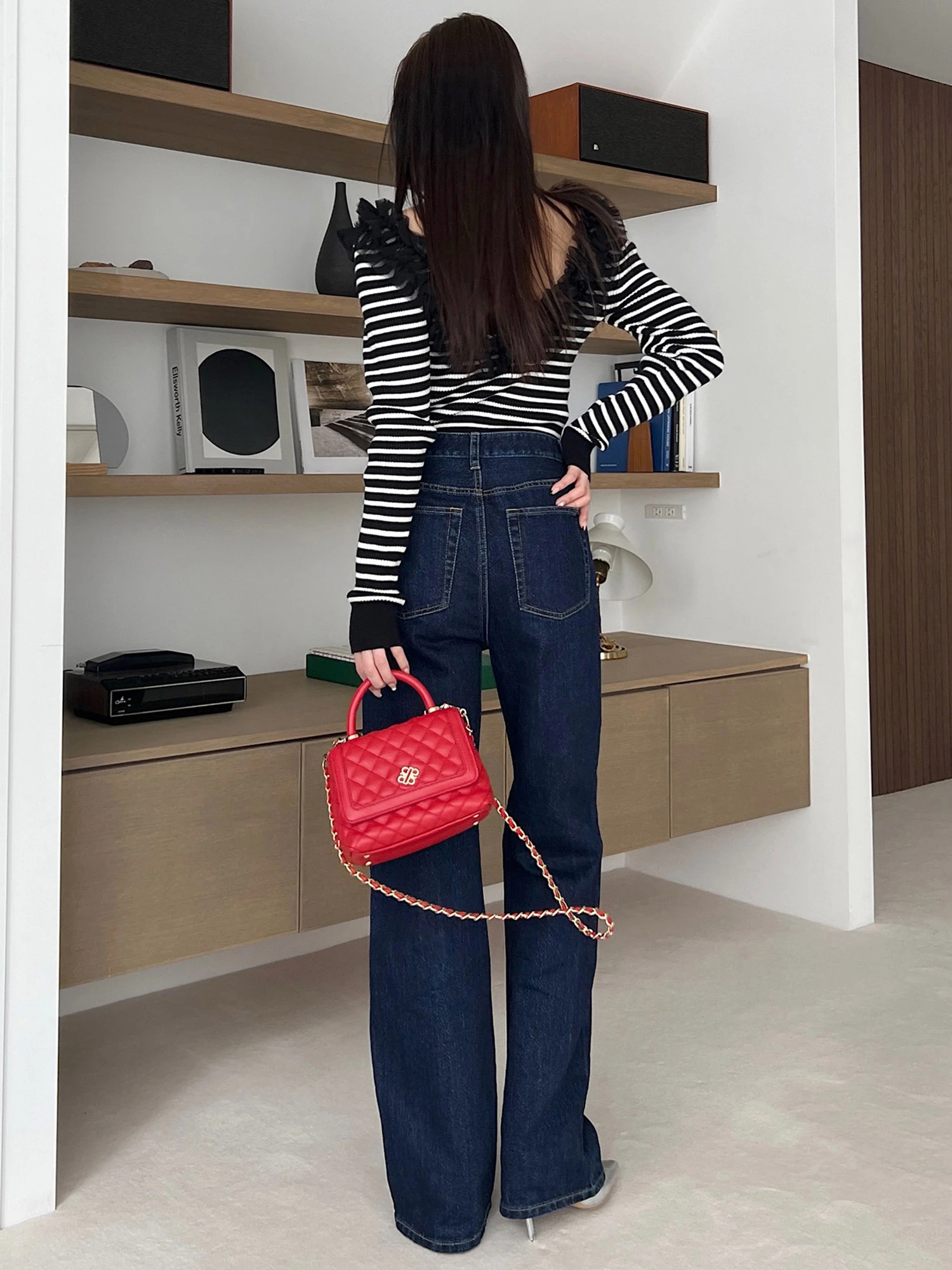 ニット セーター 背中開きチュールニットトップス レディース 背中開きチュールニットトップス｜ニット｜トップス｜ROYAL