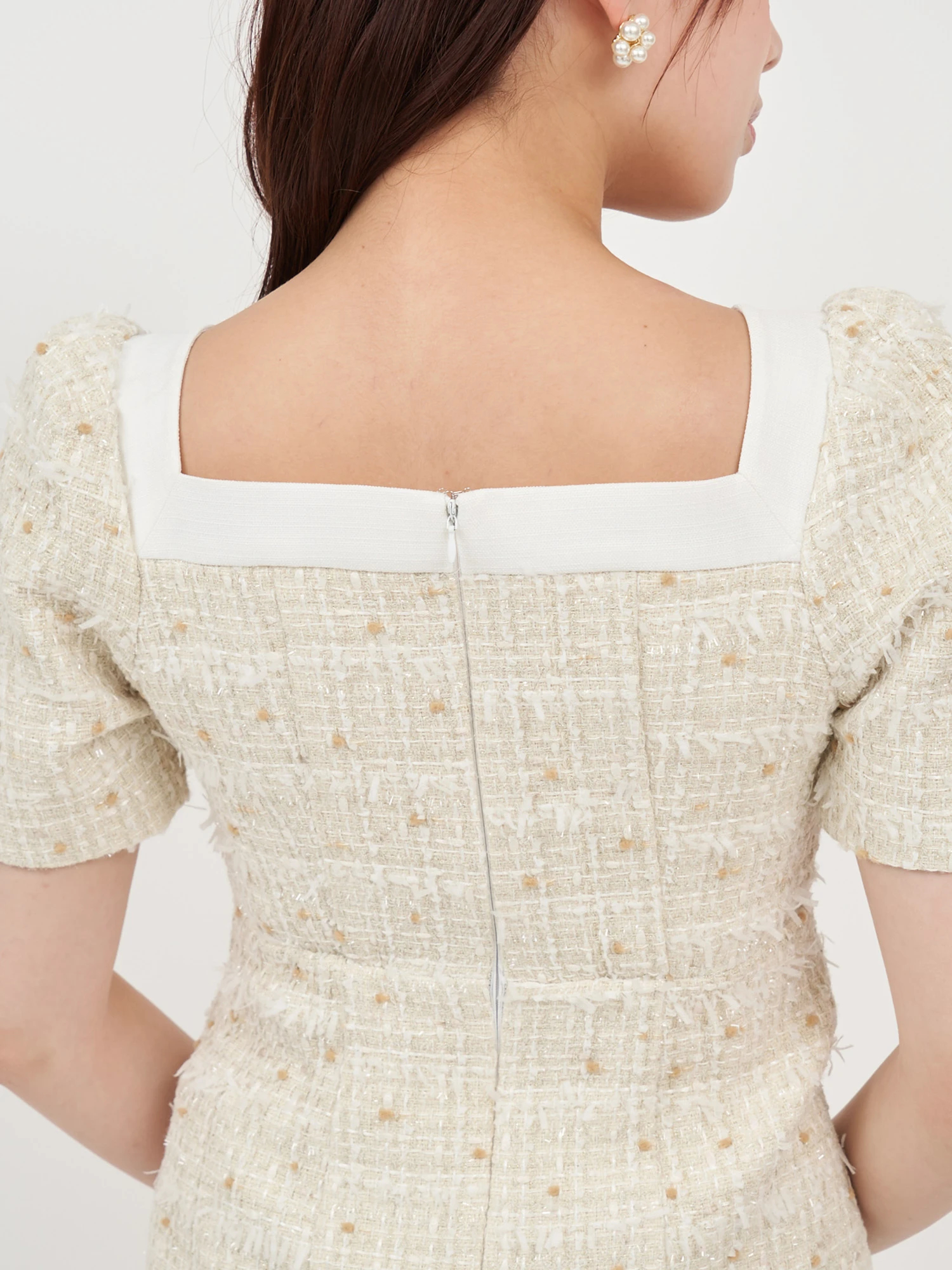 【新品】 PARTY ツイード ワンピース ファンシーツィ―ドワンピース | msgracy